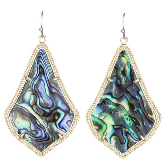 Kendra Scott Gold Alexandra Abalone Earrings, Retired & HTF - Picture 7 of 7